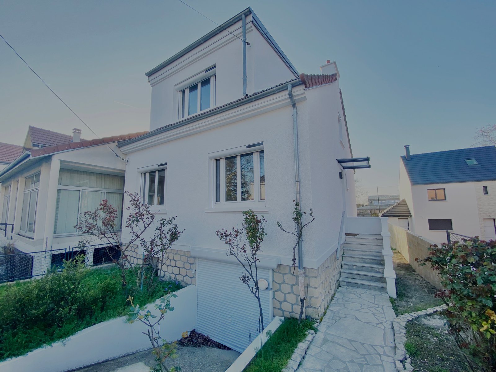 Façade extérieure avec jardin – maison à vendre 3 chambres Sartrouville La Vaudoire